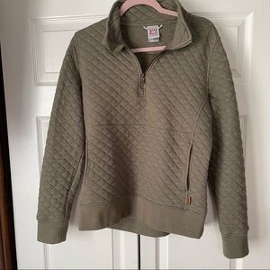 Avlanache Quilted Zip Up Pullover